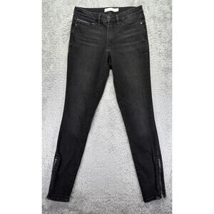 Athleta Jeans Womens‎ Size 2 Black Sculptek Skinny Ankle Zip Carbon Wash